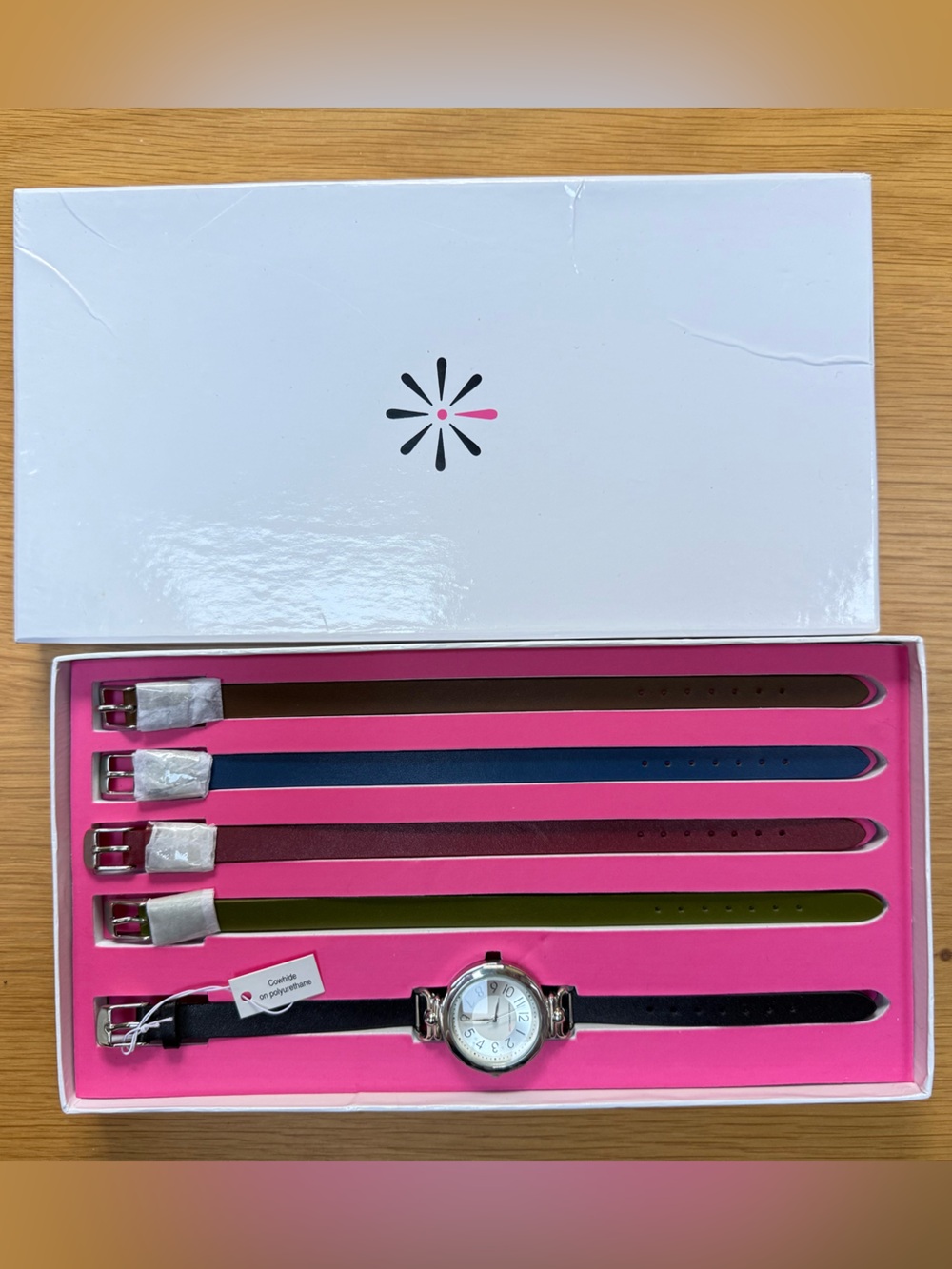 Isaac Mizrahi Live! T-Bar Interchangeable Watch Set NWT and Box
